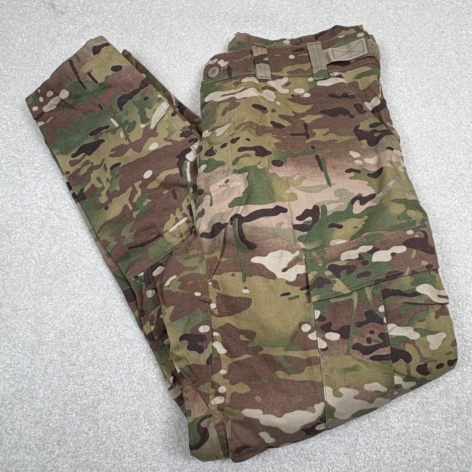 Army Combat Pants Mens Lg Long Flame Resistant Camo Cargo Knee Pad Slot Military